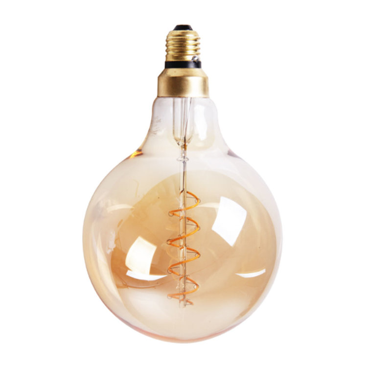 Lichtbron LED bol Ø12,5 cm gold 4W