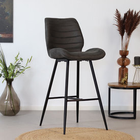 Industriële barkruk Morris antraciet 71 cm