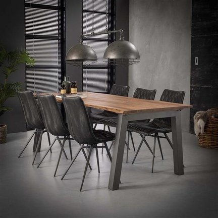 De perfecte industriële eettafel!