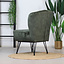 Velvet fauteuil Else donkergroen