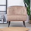 Velvet fauteuil Billy taupe