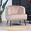 Velvet fauteuil Billy taupe