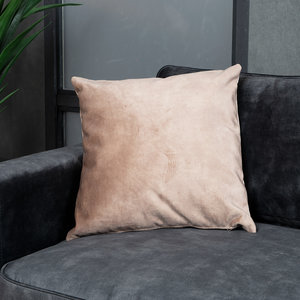 Bronx71 Sierkussen Beau velvet taupe 45 x 45 cm