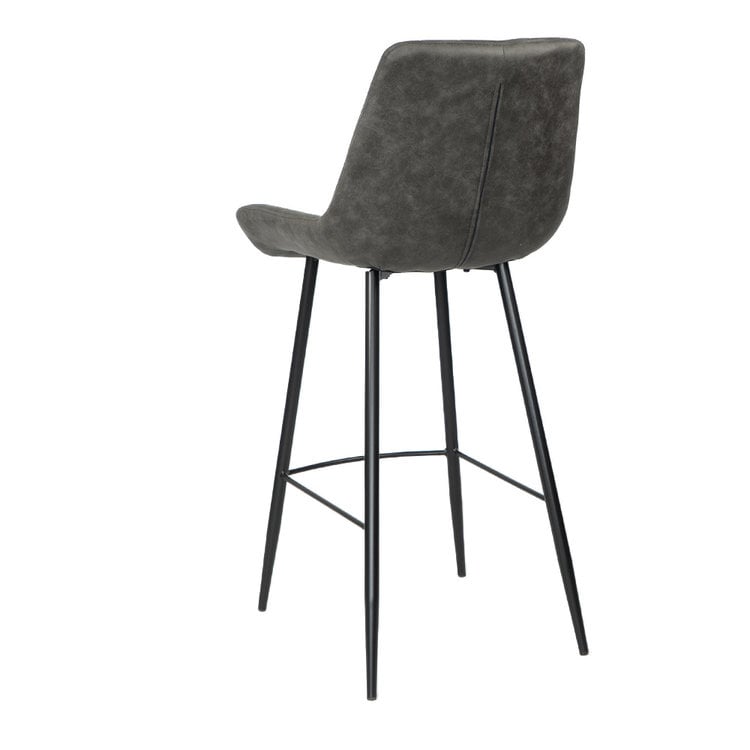 Industriële barkruk Brooke antraciet 74 cm