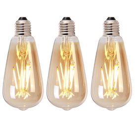 Lichtbron LED druppel 14,5 cm (set van 3) gold