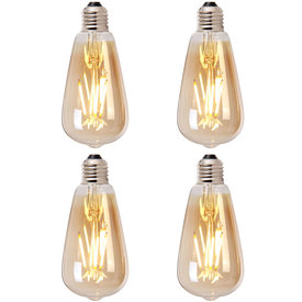 Lichtbron LED druppel 14,5 cm (set van 4) gold