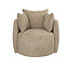 Stoel babykamer Ruby chenille stof taupe