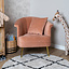 Stoel babykamer Amy velvet roze