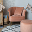 Stoel babykamer Amy velvet roze