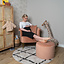 Stoel babykamer Amy velvet roze