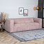 3-zitsbank Memphis roze stof chenille