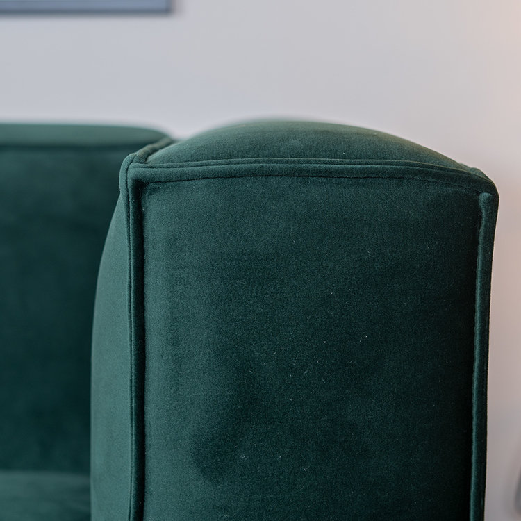 Velvet bank 2,5-zits Memphis groen