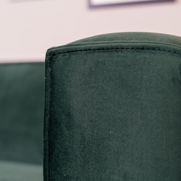 Velvet bank 3-zits Memphis groen