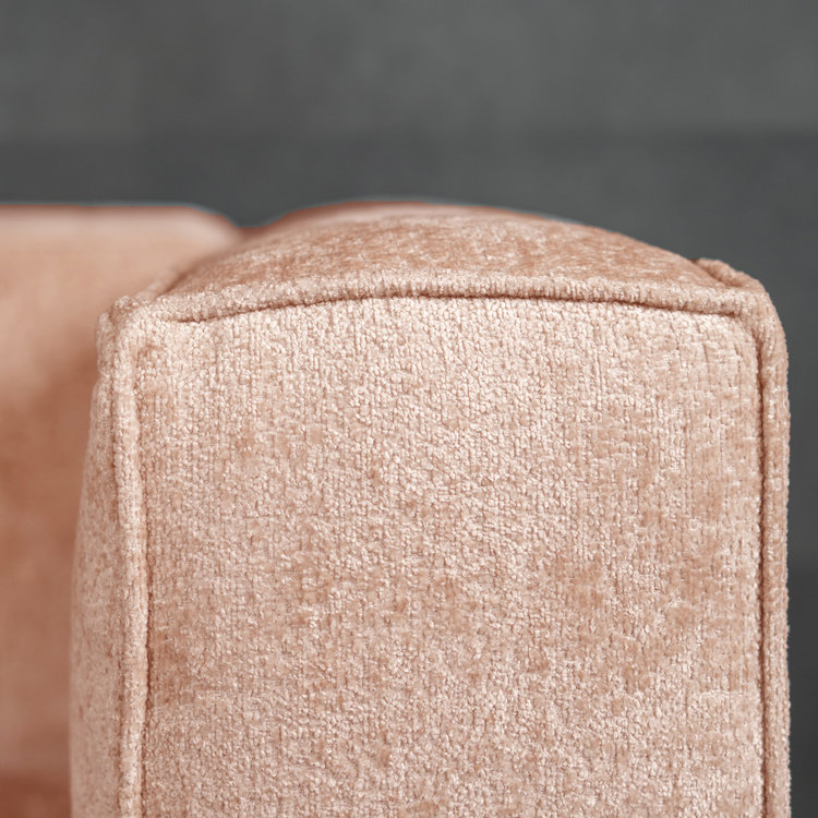 3-zitsbank Memphis stof chenille roze