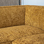 Hoekbank Memphis stof chenille okergeel links