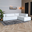 Scandinavische hoekbank Memphis off white stof gemêleerd rechts