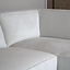 Scandinavische hoekbank Memphis off white stof gemêleerd rechts
