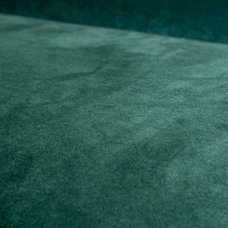 Velvet hoekbank Memphis groen links