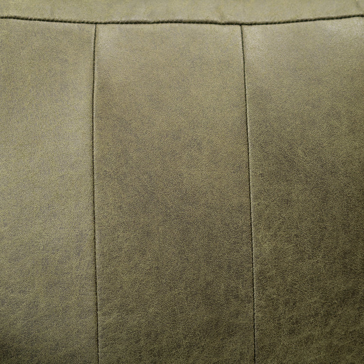 Eetkamerstoel met wieltjes Mila eco-leer olijfgroen