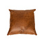 Sierkussen Kyla eco-leer cognac 45 x 45 cm