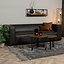 Industriële bank 3-zits Memphis eco-leer antraciet