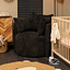 Stoel babykamer Ruby chenille stof zwart