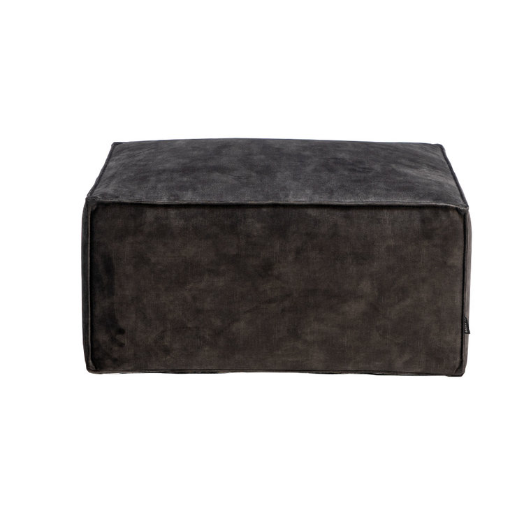 Hocker Memphis velvet antraciet