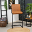 Industriële barkruk Block cognac eco-leer 79 cm