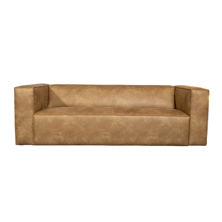 Industriële bank 3-zits Memphis eco-leer beige