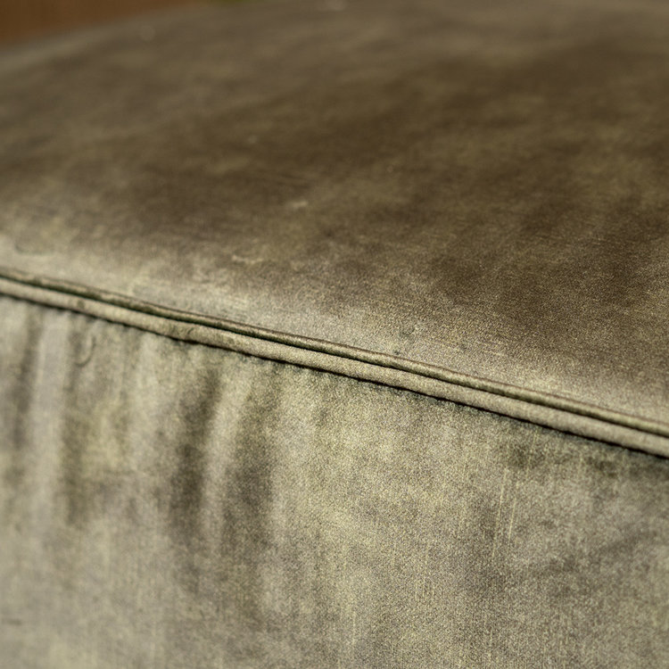 Hocker Memphis velvet donkergroen