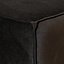 Hocker Memphis velvet zwart