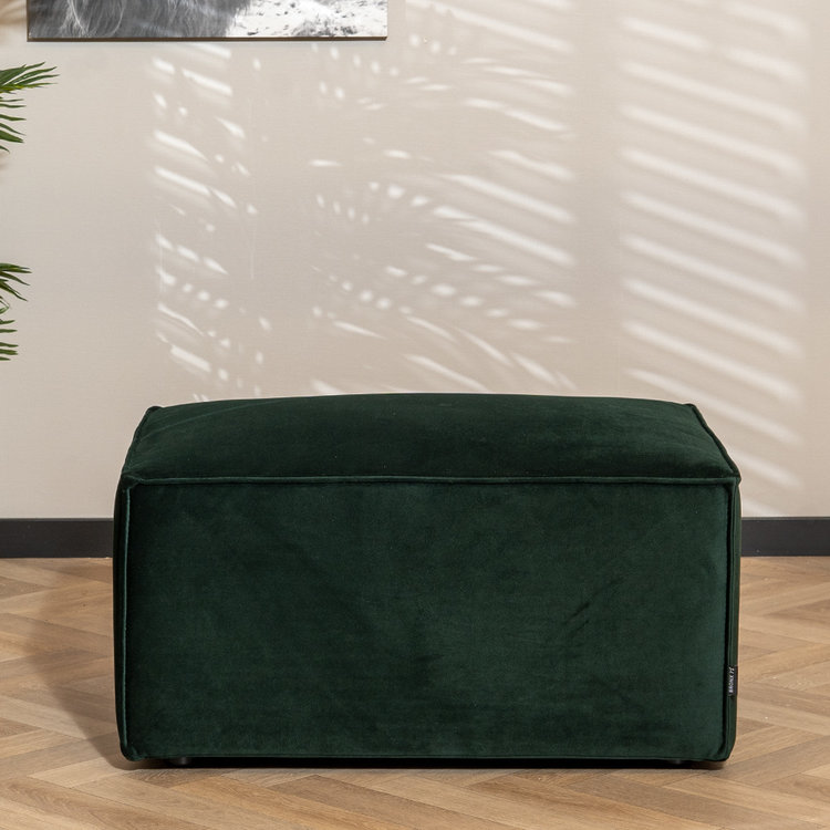 Hocker Memphis velvet groen