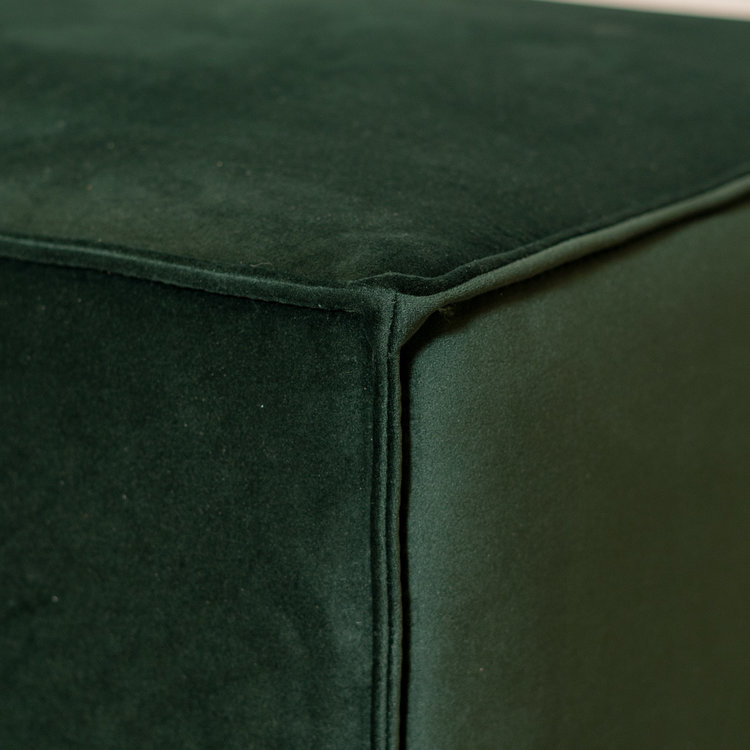 Hocker Memphis velvet groen