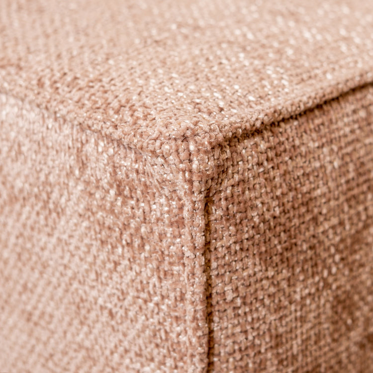 Hocker Memphis stof chenille roze