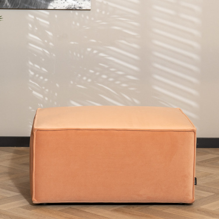 Hocker Memphis velvet roze