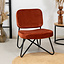 Velvet fauteuil Julia koper