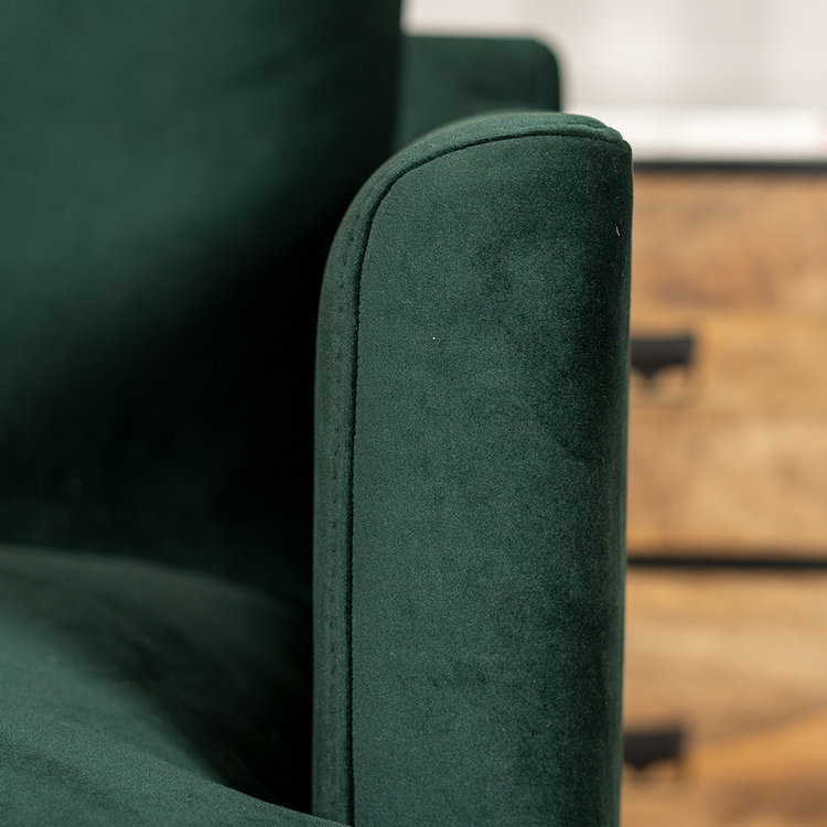 Velvet bank 2,5-zits Denver groen