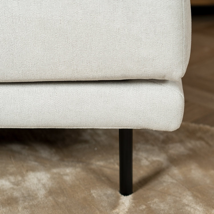 Scandinavische bank 2,5-zits Denver off white stof gemêleerd