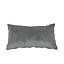 Sierkussen Myles stof gemêleerd antraciet 25 x 45 cm