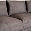 Velvet hoekbank Denver antraciet rechts