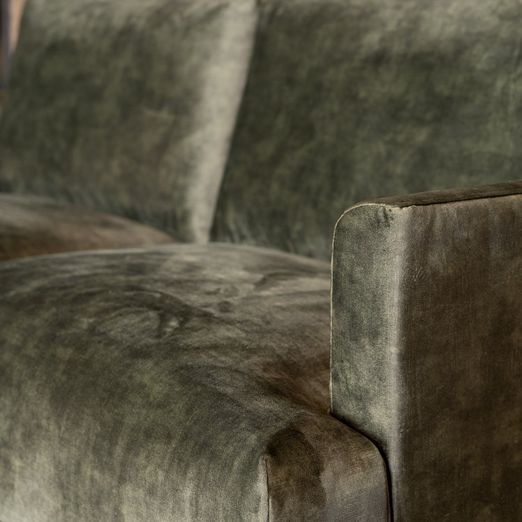 Velvet bank 2,5-zits Denver donkergroen