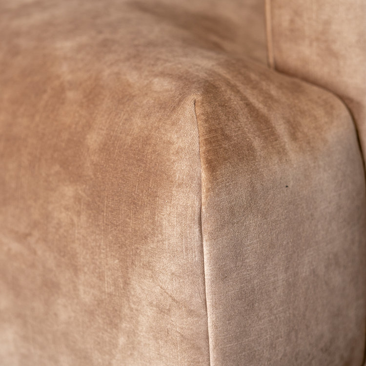 Velvet bank 2,5-zits Denver taupe