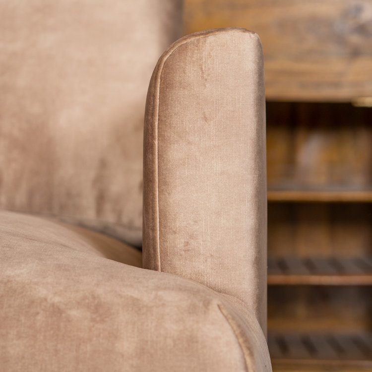 Velvet bank 2,5-zits Denver taupe