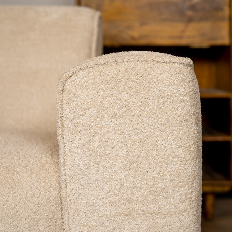 Scandinavische bank 2,5-zits Vegas bouclé beige