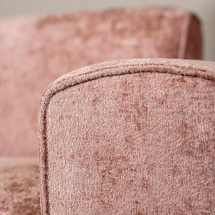 2,5-zits bank Vegas stof chenille roze