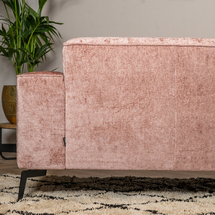 2,5-zits bank Vegas stof chenille roze