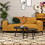 2,5-zits bank Vegas okergeel stof chenille