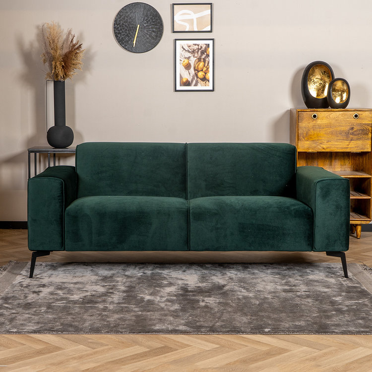 Velvet bank 2,5-zits Vegas groen