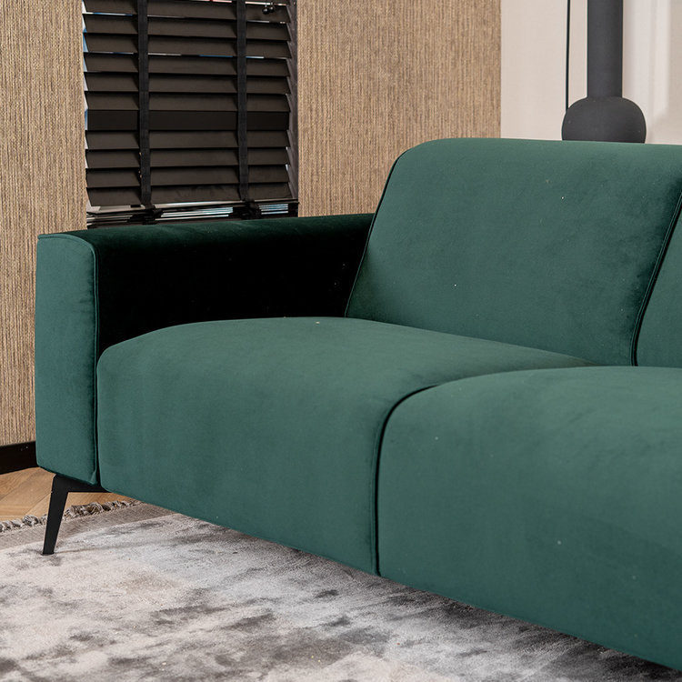 Velvet bank 2,5-zits Vegas groen
