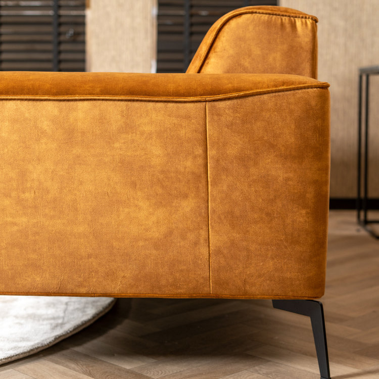 Velvet bank 2,5-zits Vegas okergeel